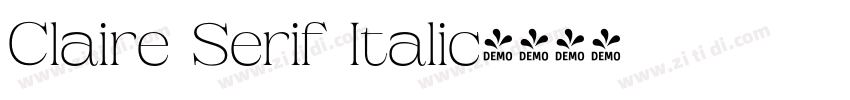 Claire Serif Italic字体转换